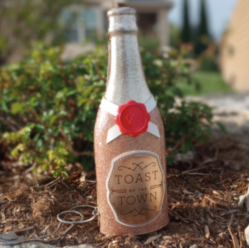 Kate Spade Steal The Spotlight Rose Gold Champagne Bottle Bag
